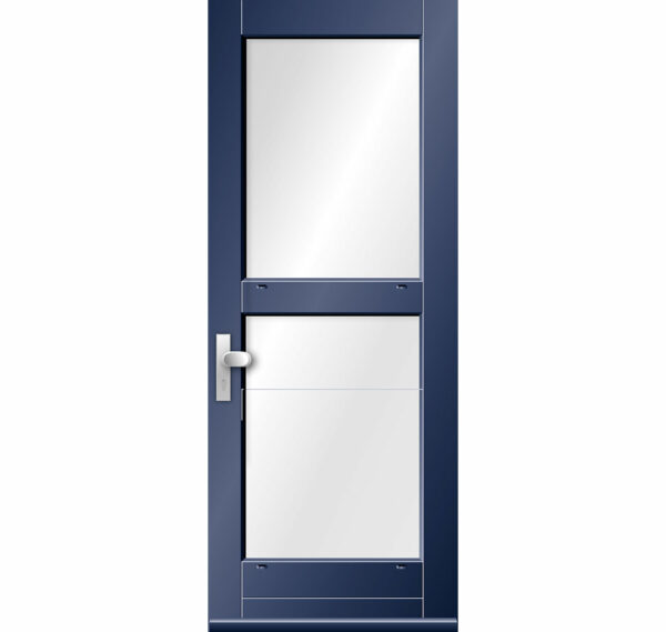 Hardhouten voordeur met luxe borstwering stapeling 2620LX