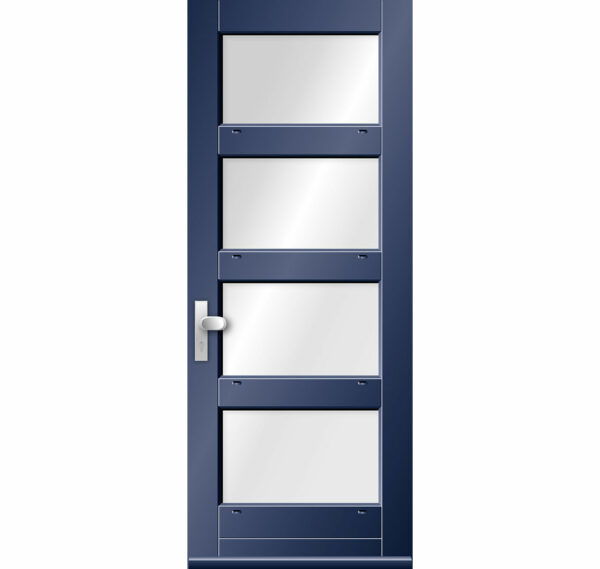 Voordeur met luxe borstwering stapeling 2626LX | Kegro Deuren