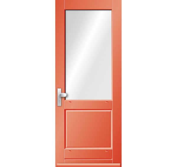 Hardhouten voordeur 9614N | KEGRO Deuren