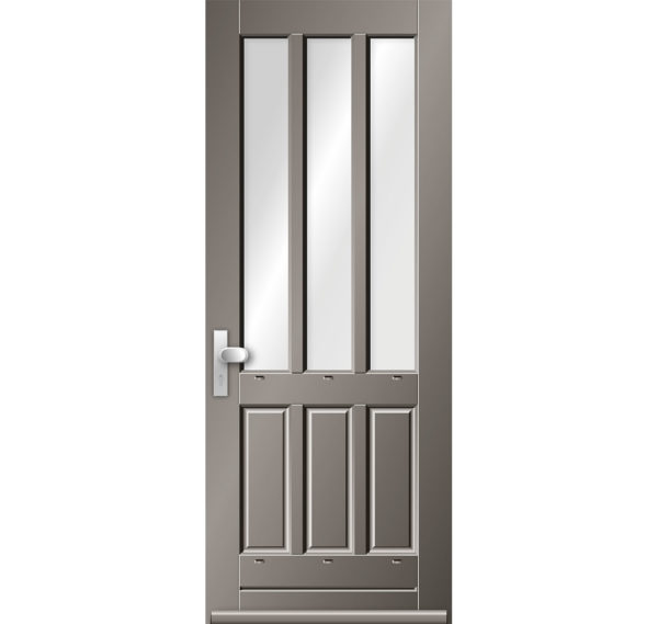 Hardhouten voordeur 9617N | KEGRO Deuren
