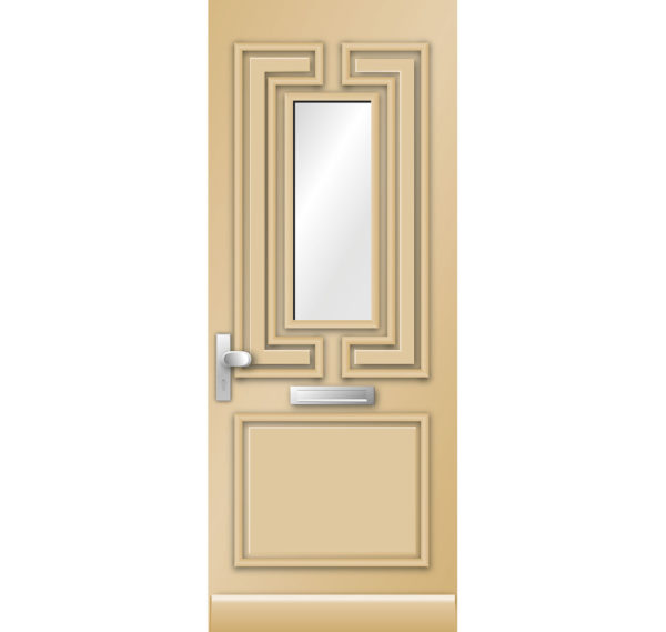 Jaren 30 geïsoleerde voordeur 9866N | Kegro Deuren
